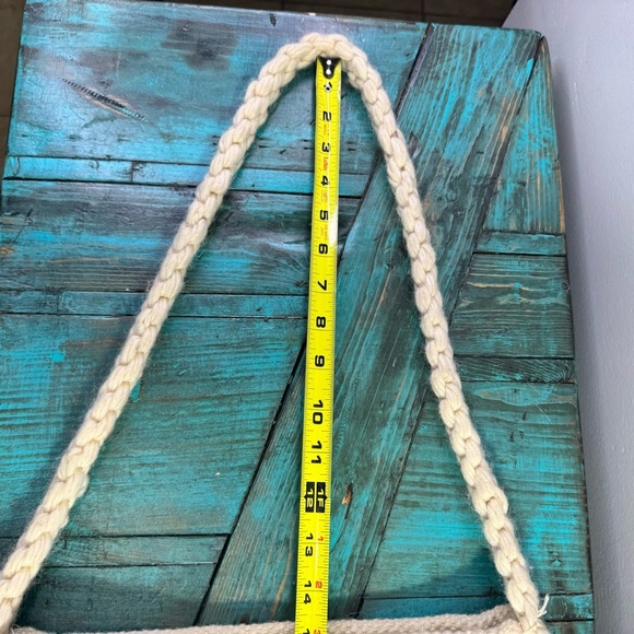 Handmade Crocheted Cream Bag Cottagecore - Picture 7 of 9